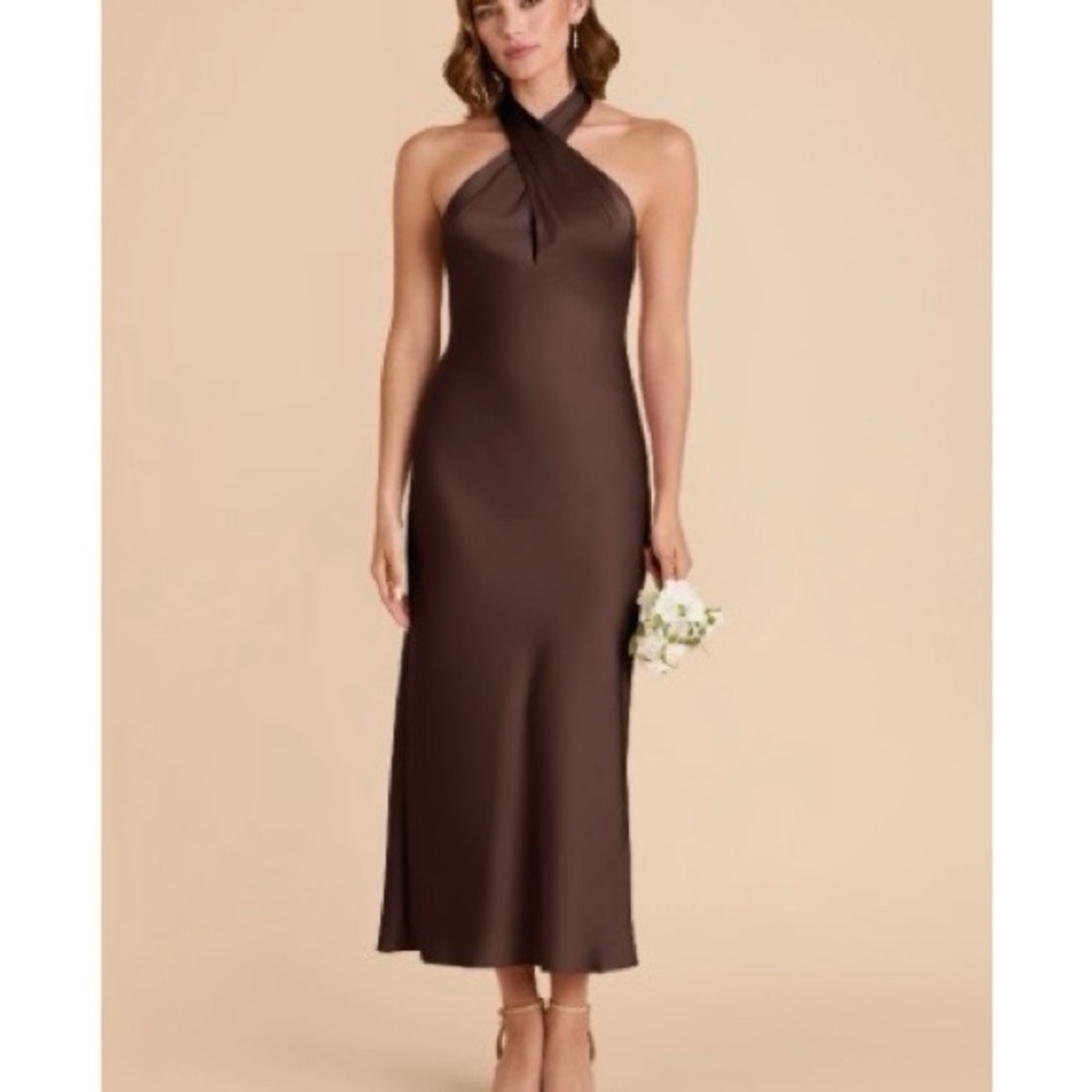 Birdy Grey Chocolate Halter Neck Dress